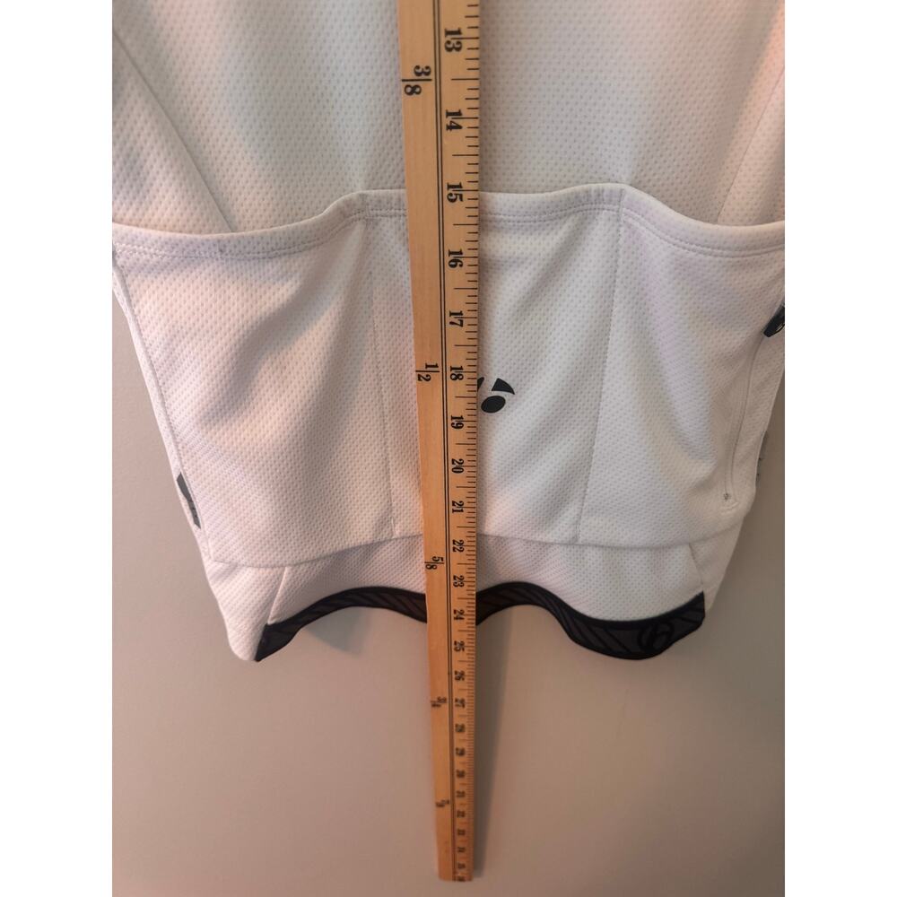 Bontrager Women's Cycling Jersey XS White Black Full Zip Rear Pockets EUC - Picture 3 of 8